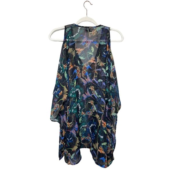Show Me Your Mumu Peta Boo Beautyfly Tunic Size Small Butterflies Boho Cutout - Picture 5 of 8